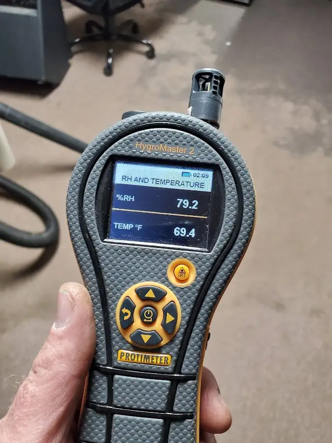 Moisture meter humidity assessment for Fire & Smoke Damage Restoration in Hilton